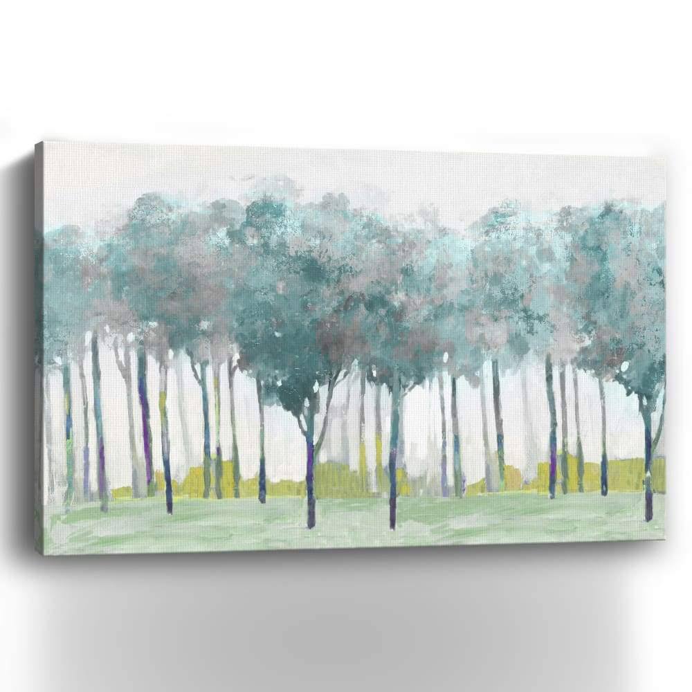 Teal Silver Canvas Giclee H784078