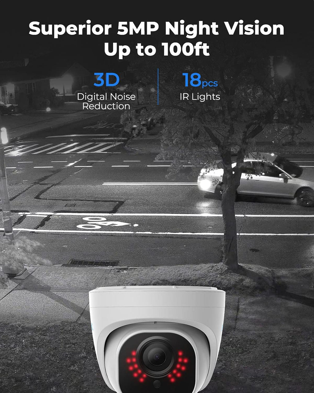 5MP PoE Dome Security Cameras (Pack of 2) C5383
