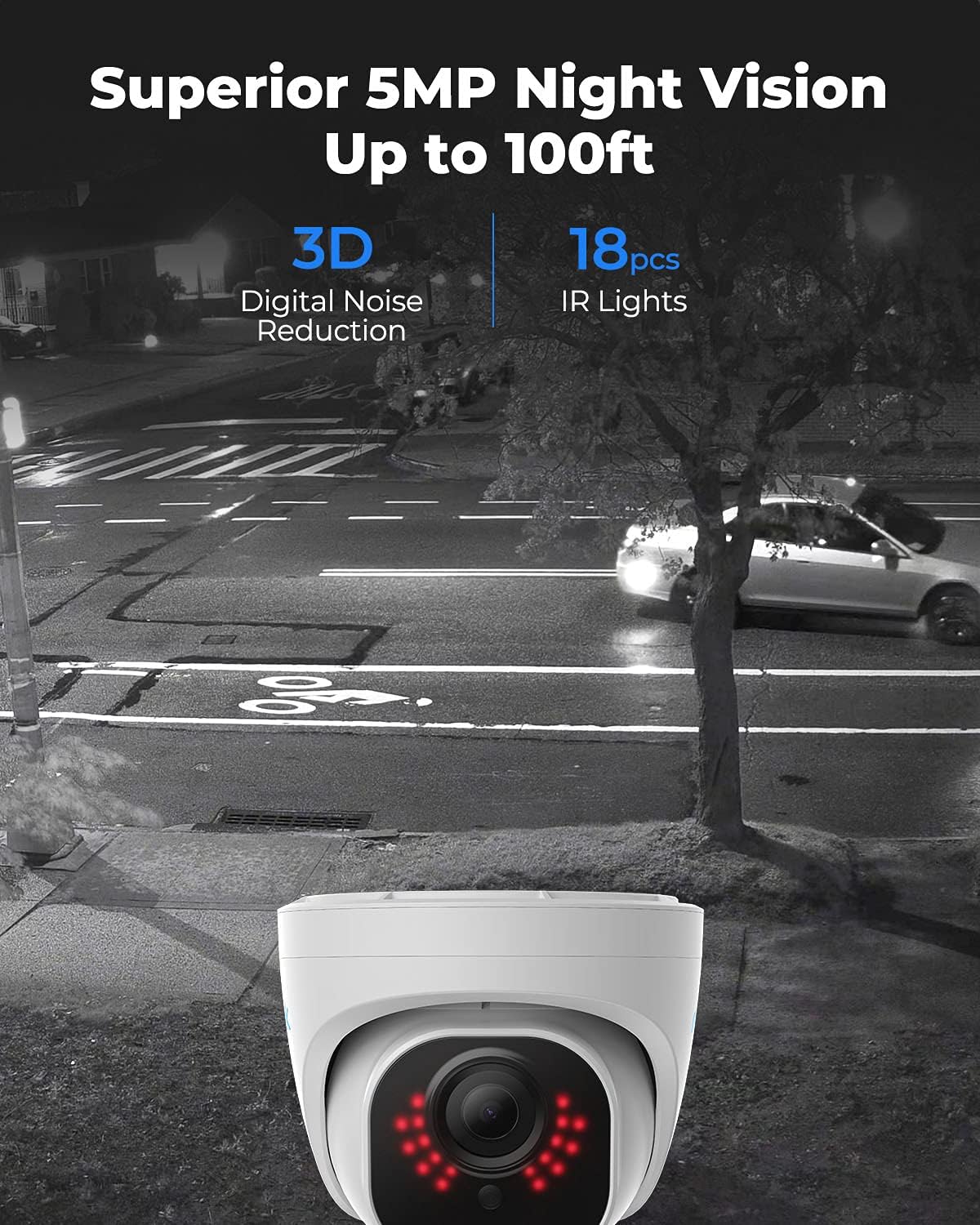 5MP PoE Dome Security Cameras (Pack of 2) C5383