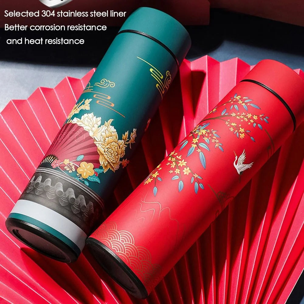 Black Travel Mug with Intelligent Temperature Display N192067