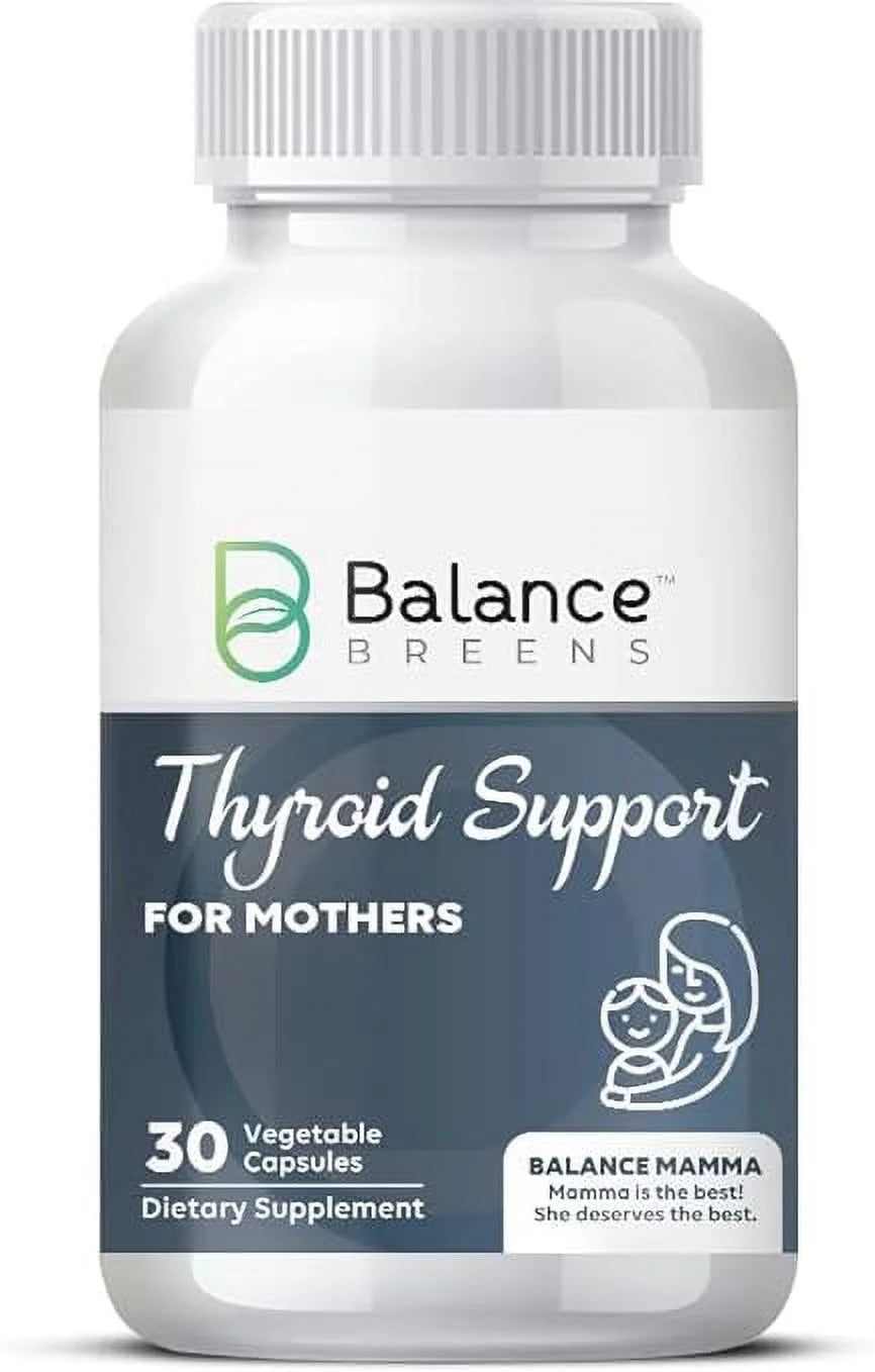 Thyroid Support Supplement with Iodine, L-Tyrosine, Vitamin B12, Selenium - 30 Vegetable Capsules U79849
