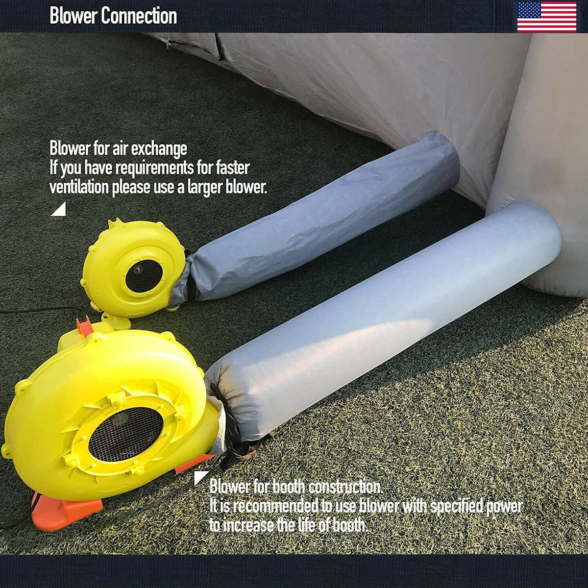 Inflatable Paint Booth 39x16x13Ft with Blowers Car Painting Tent T9408