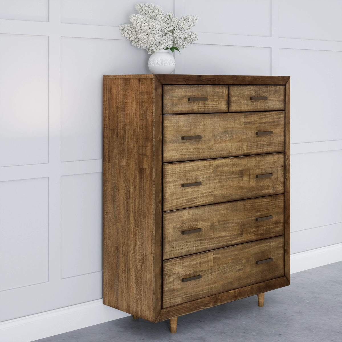Brown 6 Drawer Wood Chest R770448