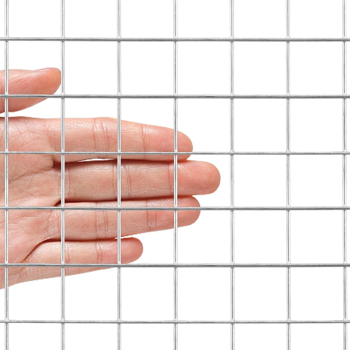 Galvanized Welded Wire Mesh Garden Fence 24 Inch x 25 Foot 1 Inch x 1 Inch 16GA Pack of 2 T7945