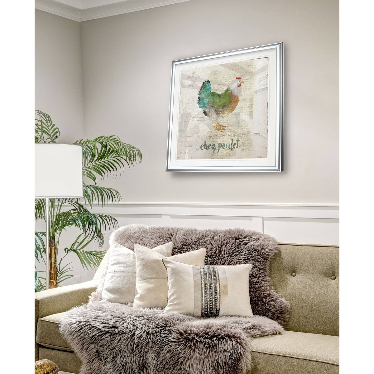 Framed Giclee Print 32 x 32 W2601