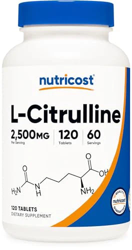L-Citrulline 2500mg Per Serving 120 Tablets Non-GMO Gluten Free Supplement U880