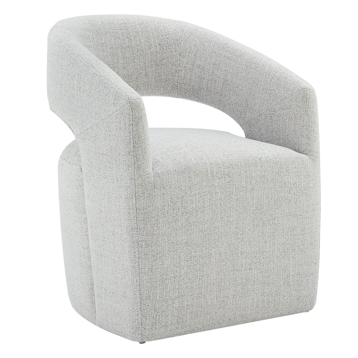 Upholstered Dining Chair with Caster Wheels M503250