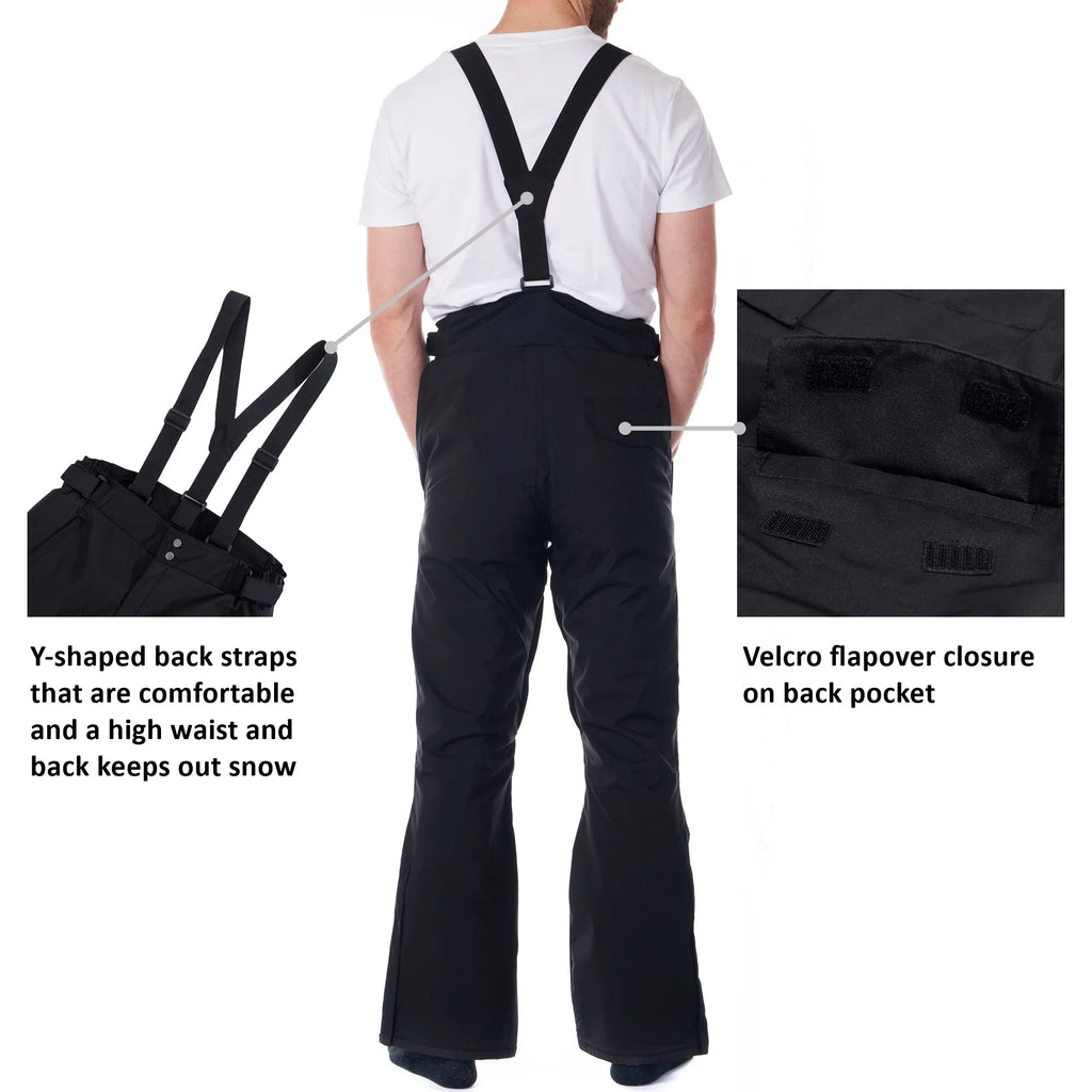 Waterproof Snowboard Ski Snow Pants with Removable Suspenders T3066