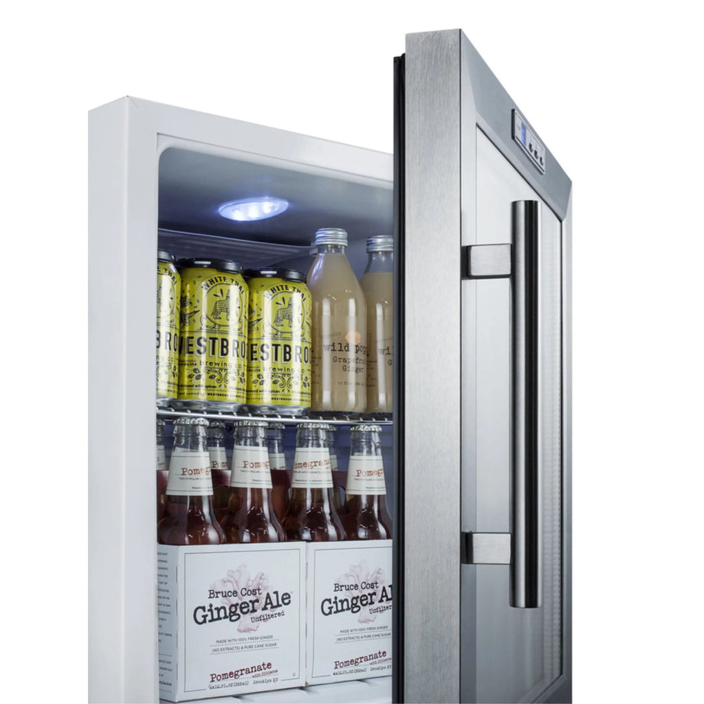 Commercially Approved Compact Beverage Center with 1.7 cu. ft. Capacity Stainless Steel H331