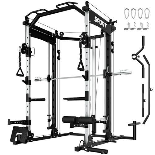2200LBS Heavy Duty Power Cage with Cable Crossover System R65444