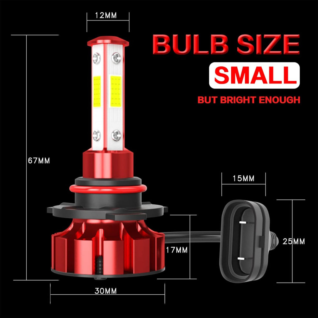 9005 HB3 H11 LED Headlights Combo, 6000K Cool White, 4-Pack Z728