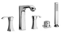 Chrome Roman Tub with Lever Handles and Hand Held Shower M126449
