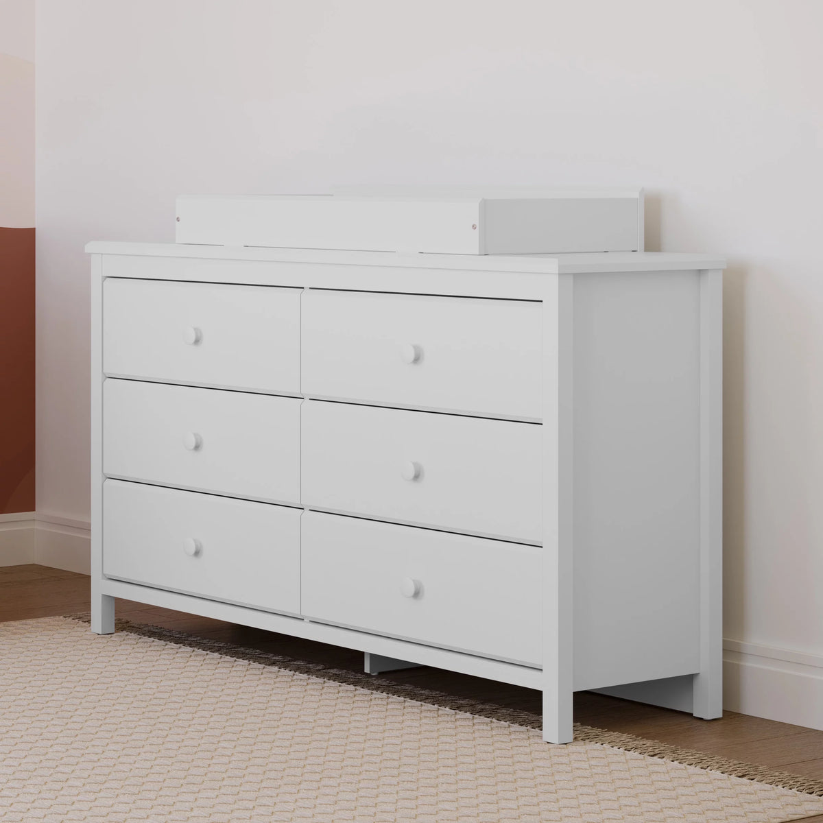 White 6 Drawer Kids Double Dresser G327692