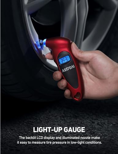 Tire Pressure Gauge Digital 0-150PSI with Backlight LCD and Presta Valve Adaptor P943911