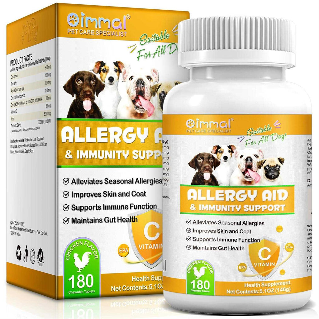 Dog Allergy Relief Omega 3 Fish Oil Pumpkin Enzymes A83497
