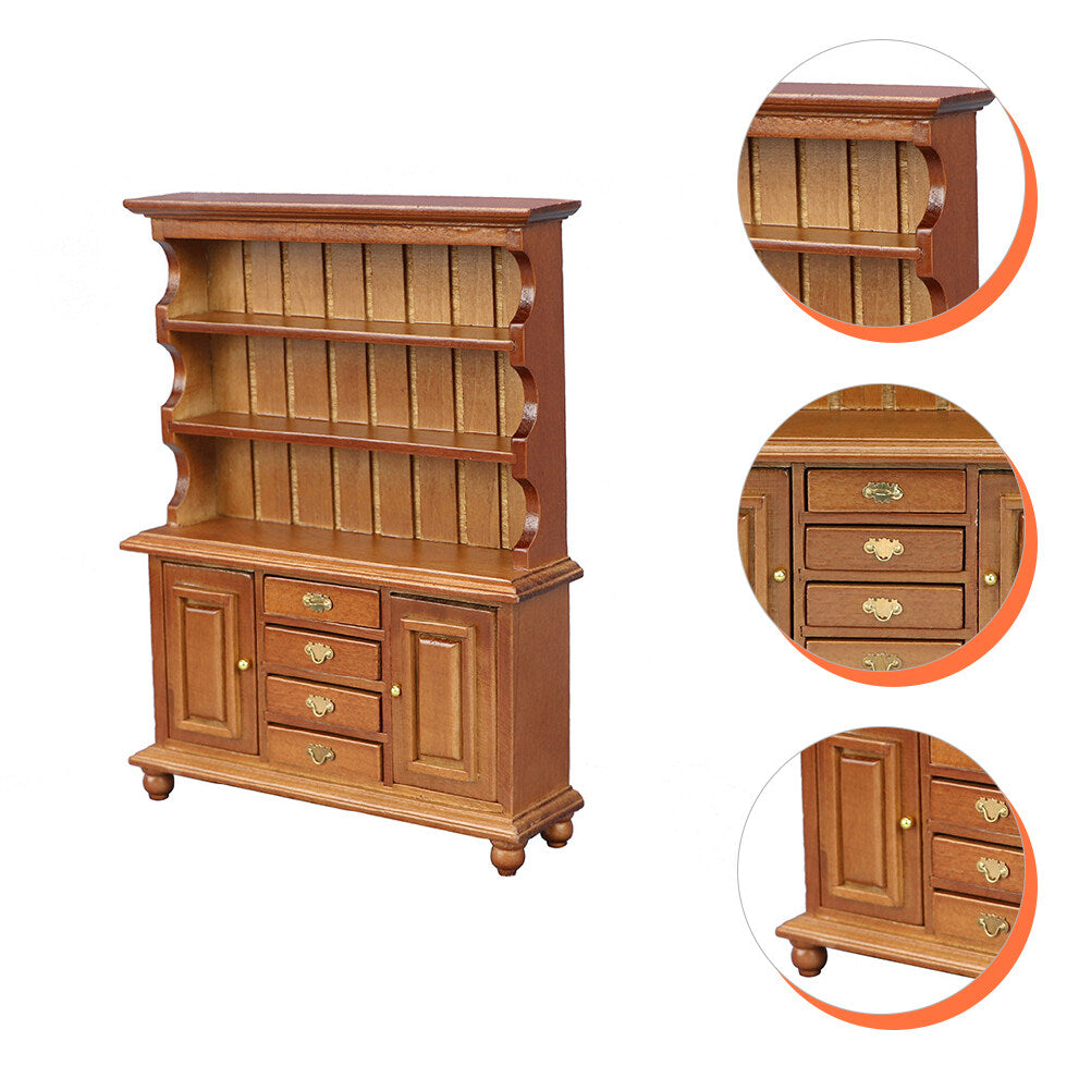 Mini Cabinet Wooden Craft Children Toy U1686