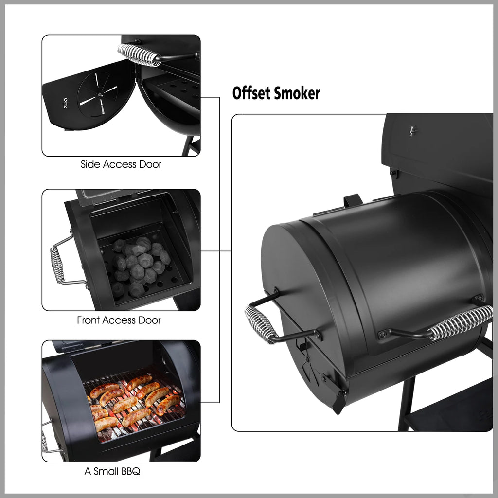Charcoal Grill with Offset Smoker N671951