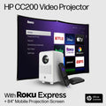 FHD LCD LED Projector with Streaming Player and 84 Projection Screen J254