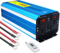 Pure Sine Wave Power Inverter 4000W 12V to 110V DC to AC with LED Display Remote Controller N330