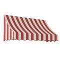 Burgundy/Tan Stripe Acrylic Fixed Awning W447
