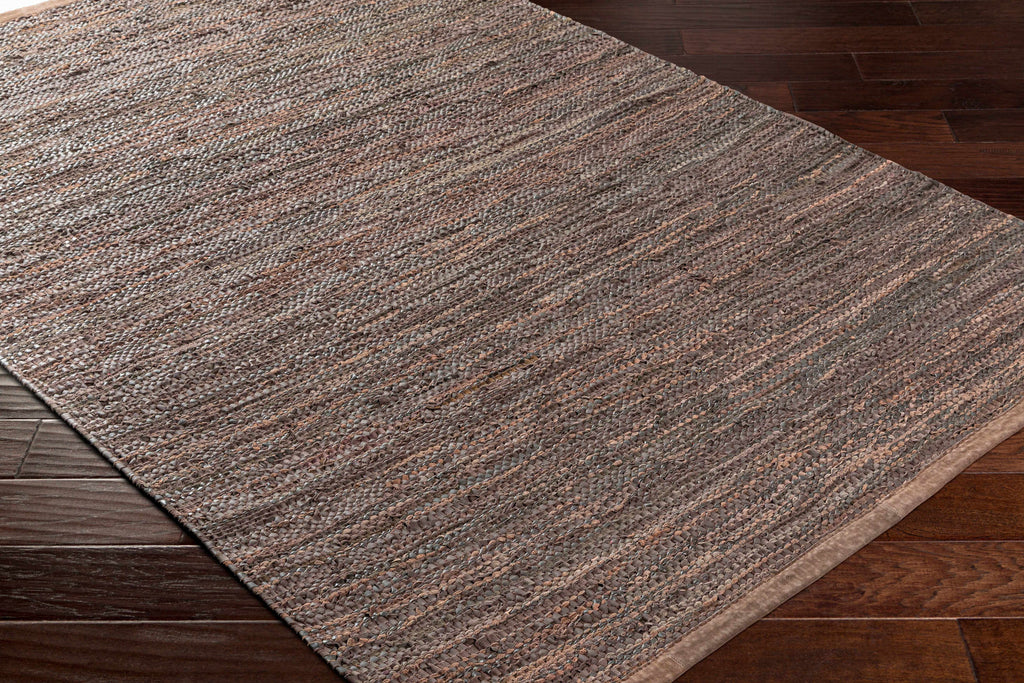 Gray Orange Brown 2' x 3' Area Rug I5888