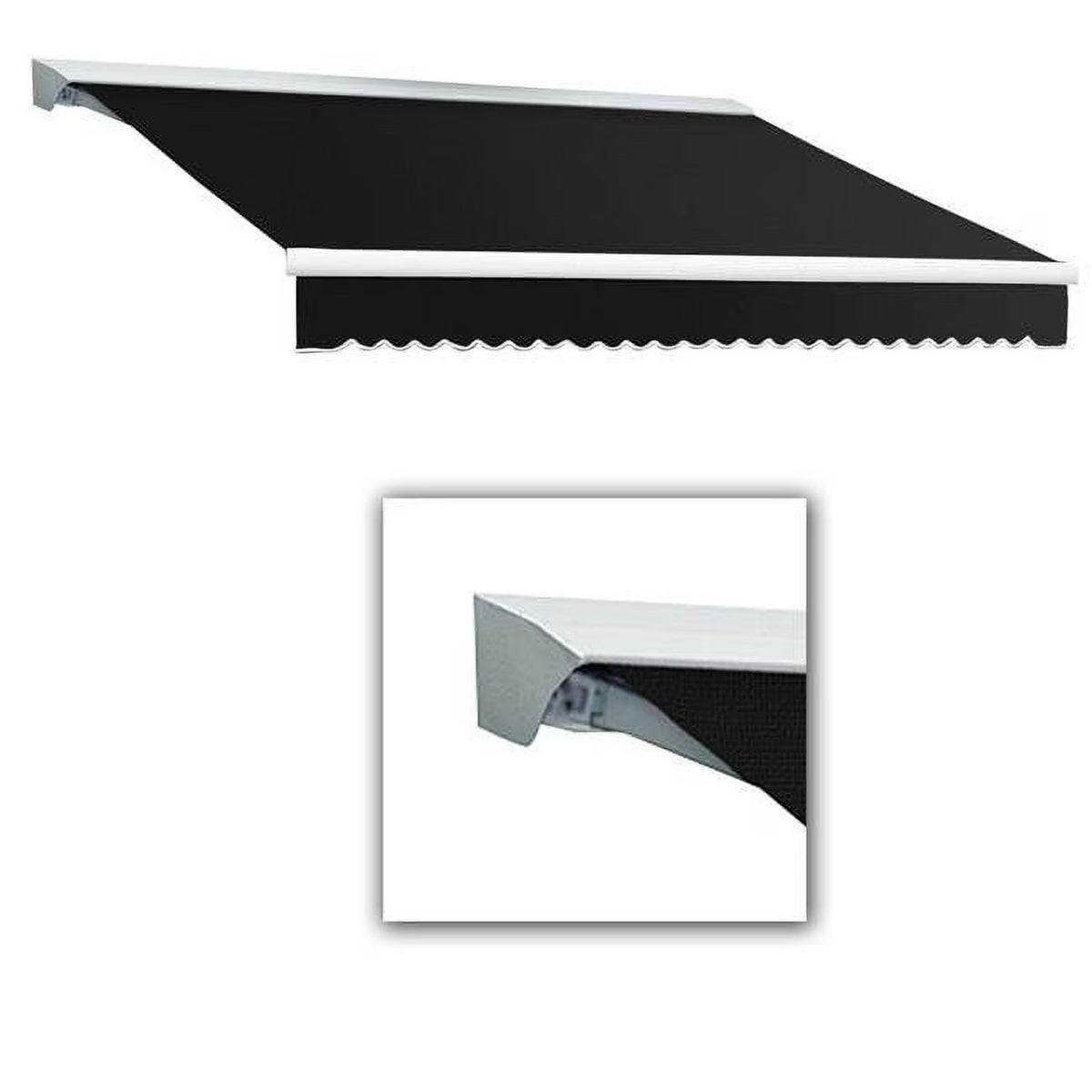 Black Retractable Awning with Remote O155783