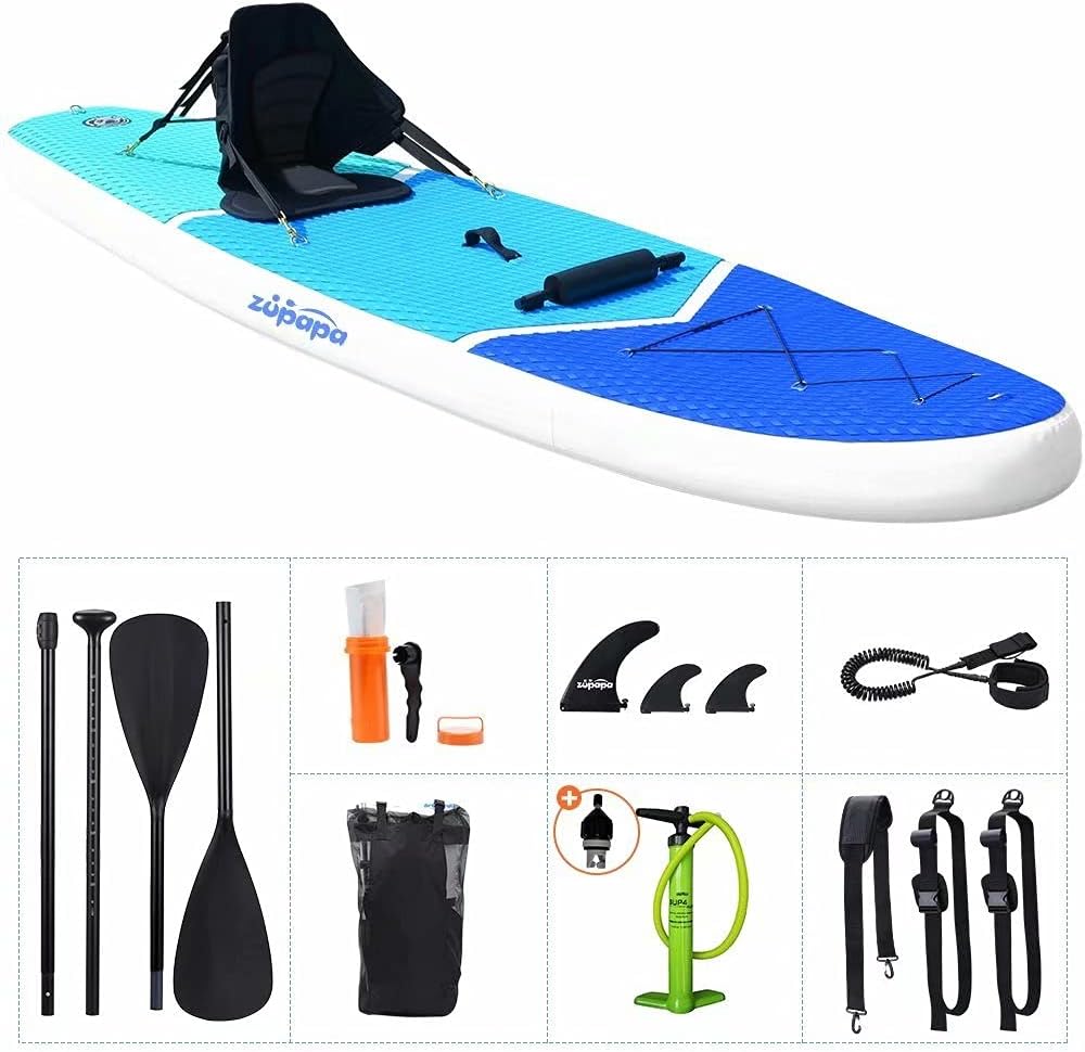 Inflatable Stand Up Paddle Board 6" Thick 11 FT Kayak Convertible V3248
