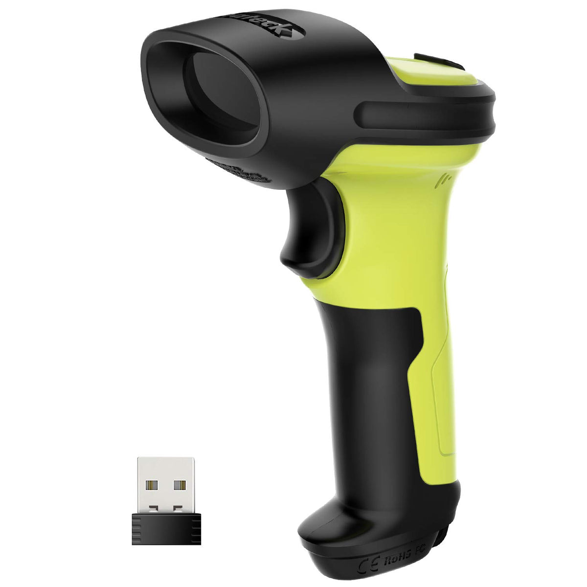 Wireless Barcode Scanner, 2600mAh Battery, 35M Range, Pack of 2 H359419