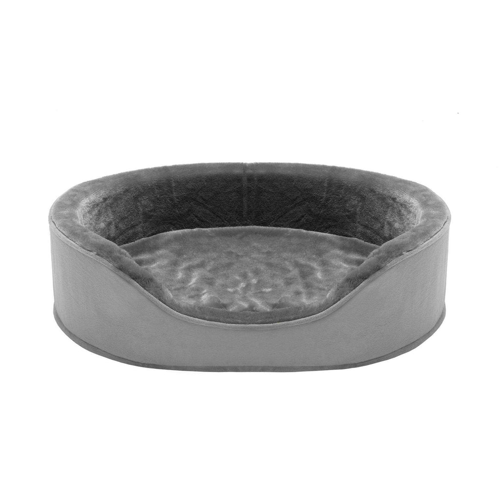 Plush Velvet Oval Dog Bed O634