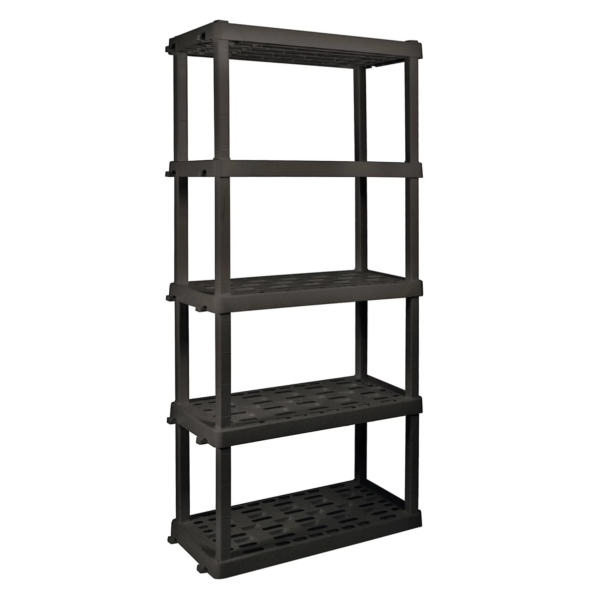 5-Tier Shelving Unit, Black, Pack of 4 G13041
