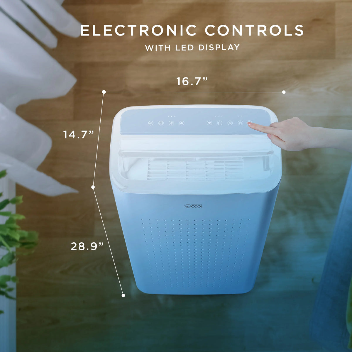 Portable Air Conditioner Dehumidifier & Fan 6,350 BTU Light Blue D14610