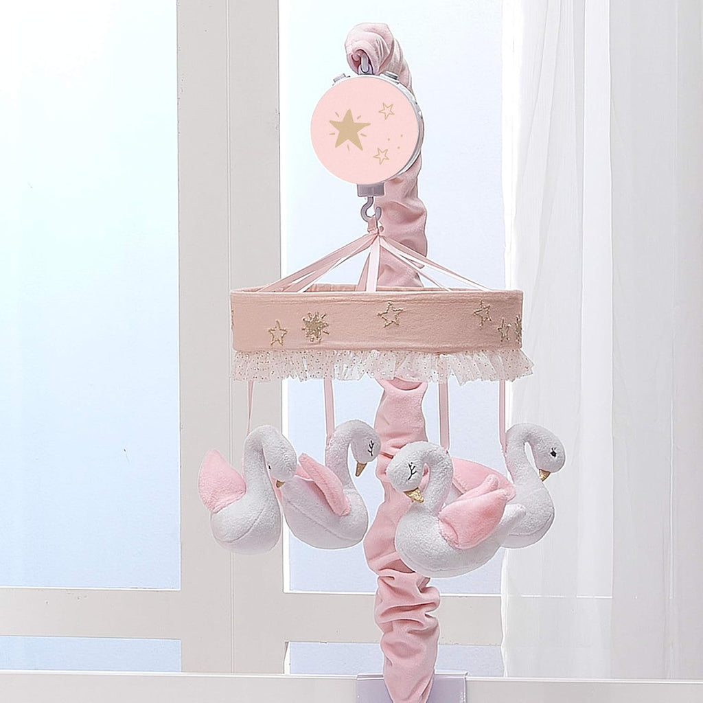 Pink/White Musical Baby Crib Mobile Y171994